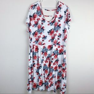 NWOT Bobbie Brooks Floral Criss-Cross Dress